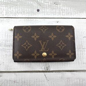 AUTHENTIC LOUIS VUITTON Monogram Porte-Monnaie Billets Tresor Wallet.
